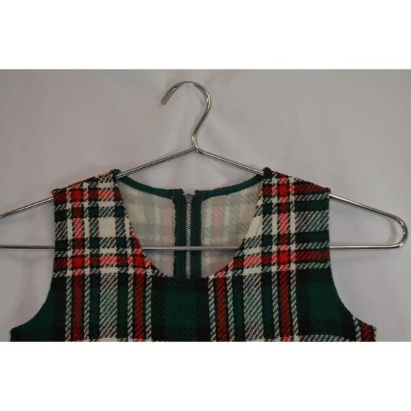 Vintage Girl's  Tartan Plaid Dress - Picture 5 of 9